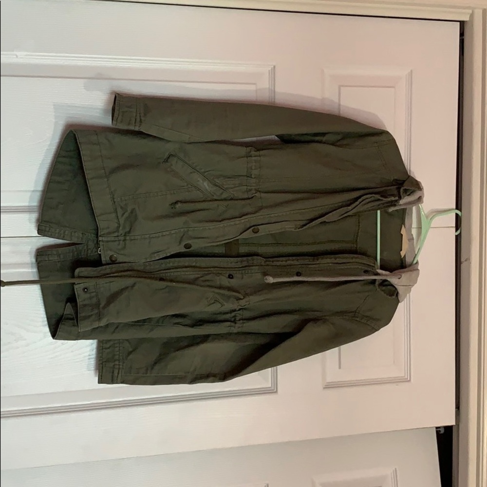Green utility jacket